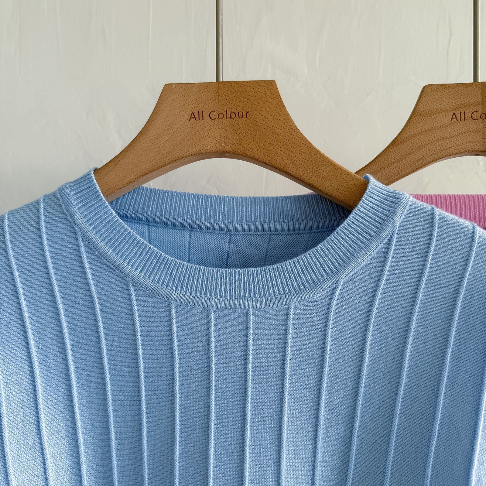 Chic Colorblock 2-Piece Knit Set - Ribbed Crewneck Long Sleeve Sweater & High-Waist Wide Leg Pants Lounge Set