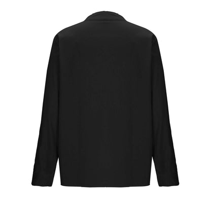 Women's Casual Cotton And Linen Pleated Shirt