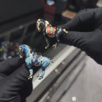 Original design intangible cultural heritage handmade enamel horse brooch