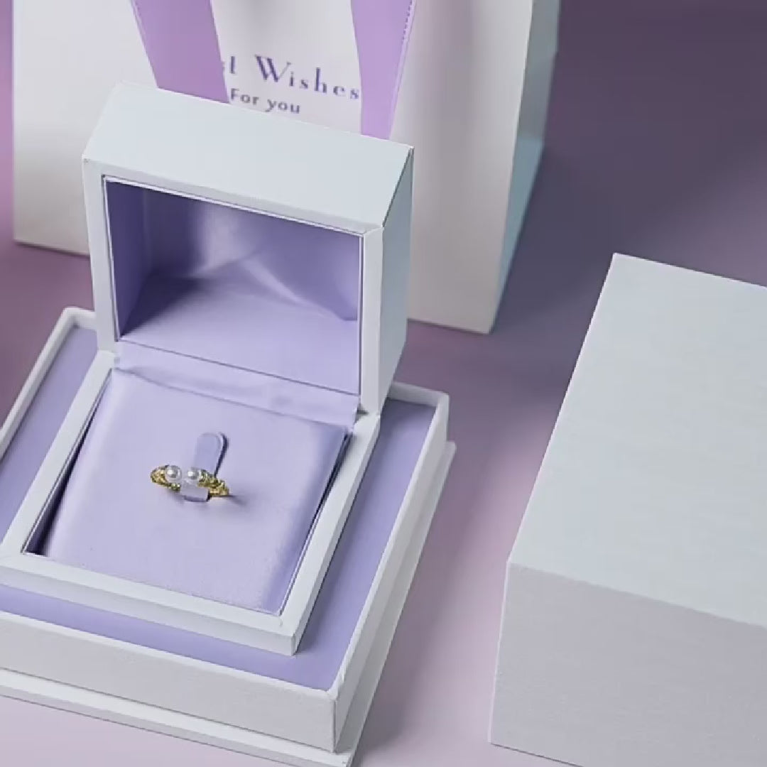 Load video: Luxurious purple jewelry box set, best souvenir case for necklace brooches rings