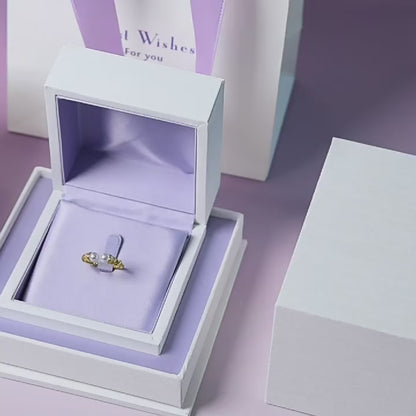 Ensemble de coffrets à bijoux violets luxueux, idéal pour les souvenirs de colliers, broches et bagues
